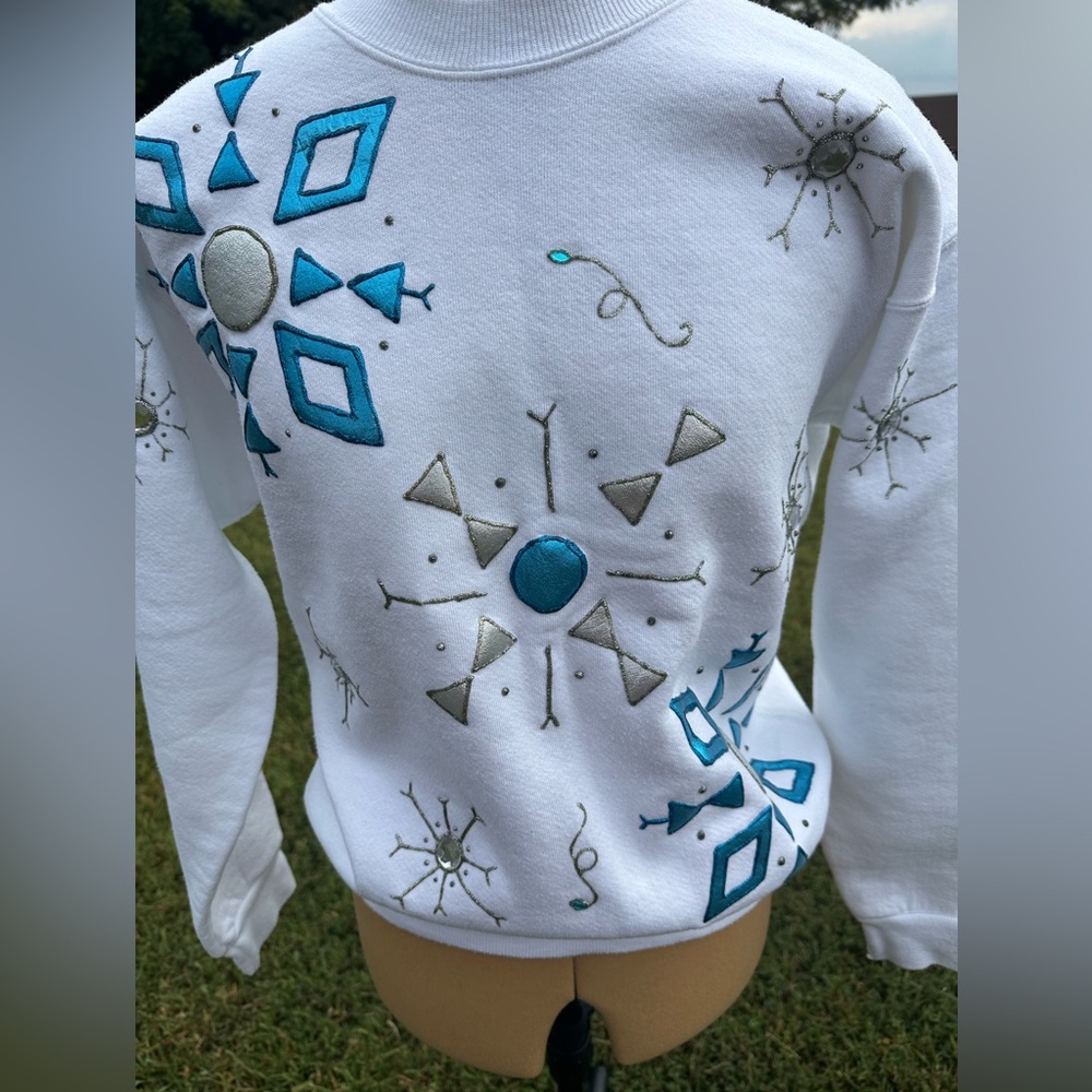 Sturdy Sweats by Lee sweatshirt. Vintage. Lee Jeans. Geometric design - Picture 10 of 11